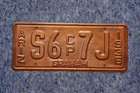 1936 Graham County Arizona License Plate