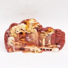 Shoushan Stone Natural Red Carved Jade Mountain Water Sculpture Amulet