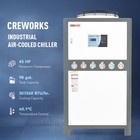 Creworks 25 Ton 45hp Industrial Air-cooled Water Chiller With 98 Gal  Water Tank