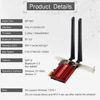 Wifi 6e Pci-e Dual Band Network Card Ax1800mbps 802 11ax Wifi Bluetooth Adapter