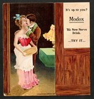 Modox Nerve Drink Soda  like Moxie  Metamorphic Risque Kiss Trade Card Sr a mo