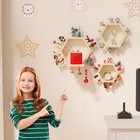 Hexagon Tonies Shelf Magnetic - Tonies Storage Shelf Set Of 3 For Kids Wood