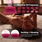 Rose Vibrator   Free Bag For Women Clitoral Suction Sex Toy 10 Speed Waterproof