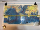 World Ocean Floor Map 38  X 24  1977 Manuscript Painting Heezen Tharp Laminated