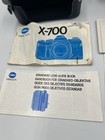 Vtg Minolta X-700 Slr 35mm Film Camera W 50mm F1 7 Lens  Case    Manual Tested