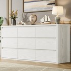 9 Drawer Dresser For Bedroom  Wood Chest Of Drawers Large Modern Storage Cabinet