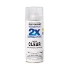 Rust-oleum 249845 2x Ultra Cover Satin Clear Spray Paint 12oz     6-pack