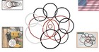 10-piece O-ring Repair Kit For Framing Nailers - Compatible With D51845  D51822