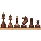1960s Soviet Tal Chess Set 4    Golden Rosewood boxwood   34 Pcs   Box   New