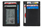 Men s Slim Minimalist Leather Wallet Rfid Blocking Front Pocket Card Holder Gift