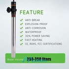 500w Adjustable Submersible Heater Aquarium Fish Tank Temperature Thermostat Usa