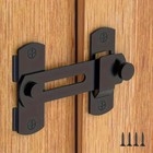 1pcs Stainless Steel Latch Sliding Silver Doors Lock Keyless Door Bolt For Doors