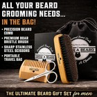 Beard Brush For Men With Beard   Mustache Comb Set  Beard Grooming   Care Kit  N