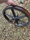 Antique Industrial Gear Pulley Wheel Steampunk Mercantile Factory Industry Large