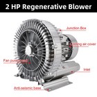 2lg510-7aa21 Regenerative Blower 2hp 110-120v   1 75 Kw 150 Cfm Air Pump Blower 