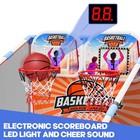2-player Arcade Basketball Game Set upgraded Indoor Hoop With Led Light Elect   