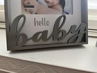 Malden Baby Baptism Christening Picture Frame 4x6 Silver Mirrored New