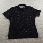 Pxg Comfort Print Polo Top Womens Extra Large Black Performance Collared Floral