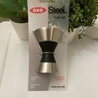 Oxo Steel Double Jigger Stainless Steel 1 5 Oz   0 75 Oz Bar Tool