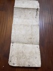 Vtg Pacific Islander Polynesian Tapa Cloth Barkcloth Hand Paint Bird 12 5   x33 5   