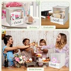White Pvc Wedding Card Holder Box With Lock Lid Wedding Gift Collection Box
