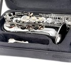 Silver Eb Alto Saxophone Kit For Beginners And Musician With Sax Parts