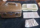Vintage American Tourister Escort Travel Train Case Cosmetic Brown 976 Combinati