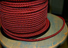 Black   Red Cloth Covered 3-wire Round Pulley Cord  Vintage Pendant Lights  Fans