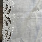 4 Vtg Napkins place Mats Cotton White Lace  Edge 19x12