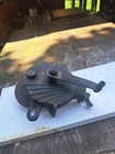 Antique Cast Iron Hand Crank Bench Grinder  In Working Condition Made In Usa
