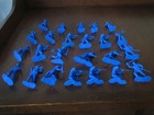 Vintage Marx 7th Cavalry 54mm 24 Royal Blue Soldiers Fort Apache