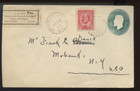      Map Stamp Cinderella Stamp Dealer Cox    Imperf Edward  Uprated Canada Cover