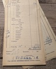 Vintage Finnish Laundry Receipts Journal Ephemera Foreign Collage Art Scrapbook