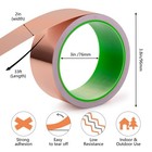 Copper Foil Tape 2in X 33ft Conductive Emi Shielding 2 Pack Fyguard