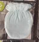 6 Pair Nappi Baby Bamboo Muslin No-scratch Mittens  Blue Solid  One Size Infant 