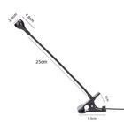 1x Flexible Usb Reading Light Led Lamp Laptop Computer Clip On Bed Desk Table Us
