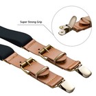 Buyless Fashion Leather End 2 Pack Suspender Men - 48  Adjustable Straps 1  - Y