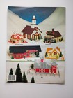 Home Stitchin  Plastic Canvas Village Holiday winter christmas Vtg Pattern Book