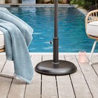 33lbs Recycled Round Outdoor Patio Market Umbrella Bases Black - Threshold