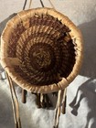 Vtg Small Woven Burden Basket Apache 4  Native American Folk Art Decor
