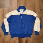 Vintage 70s Track Jacket Mens Tennis Bjorn Borg Running Acrylic Sun Spots Large