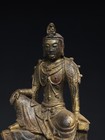 9 1  China Old Antique Tibet Tibetan Buddhism Temple Bronze Gilt Buddha Statue