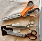 3 Pairs Pinking Shears Scissors Fiskars Gingher G - 7 Vintage Princess Anne