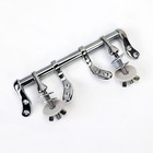 Sturdy Toilet Seat Hinge With Bar Kit For Wooden Seats Chrome Finish