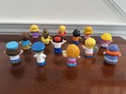 Little People Pilot Train Conductor Mom Coffee Dad Student Princess Belle 13 Lot