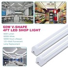 10 Pack 4ft 42w Led Linkable Shop Ceiling Light Super Bright Daylight 5000k