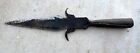 Antique Old Rare Indian Hand Forged Solid Iron Unique Shape Spear Head Lance