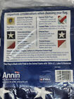 Annin Nylon Usa Flag With Brass Grommets Embroidered Stars 3ft X 5ft New