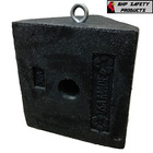 Heavy Duty Solid Rubber Wheel Chock For Trucks   Heavy Equipment 15 Lb  1 Each  