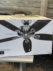 New Hunter 52    Builder Elite Ceiling Fan 53241 Brushed Nickel Reversible Blades